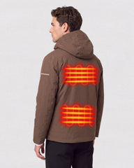 Hooded Waterproof Heated Jacket