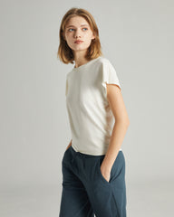 WOMEN'S SLIM FIT CAP SLEEVE TEE