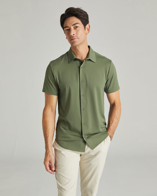 COOL TECH BUTTON FRONT SHIRT