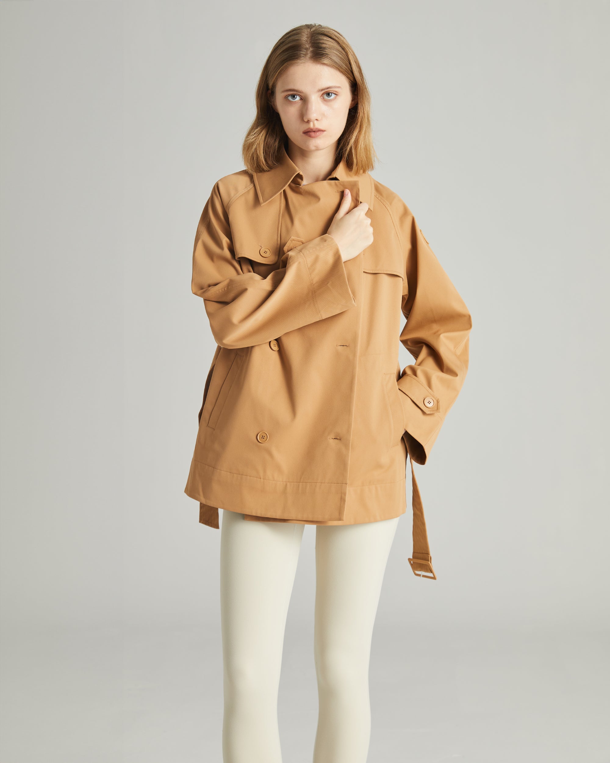 MATTE RAIN TECH TRENCH JACKET