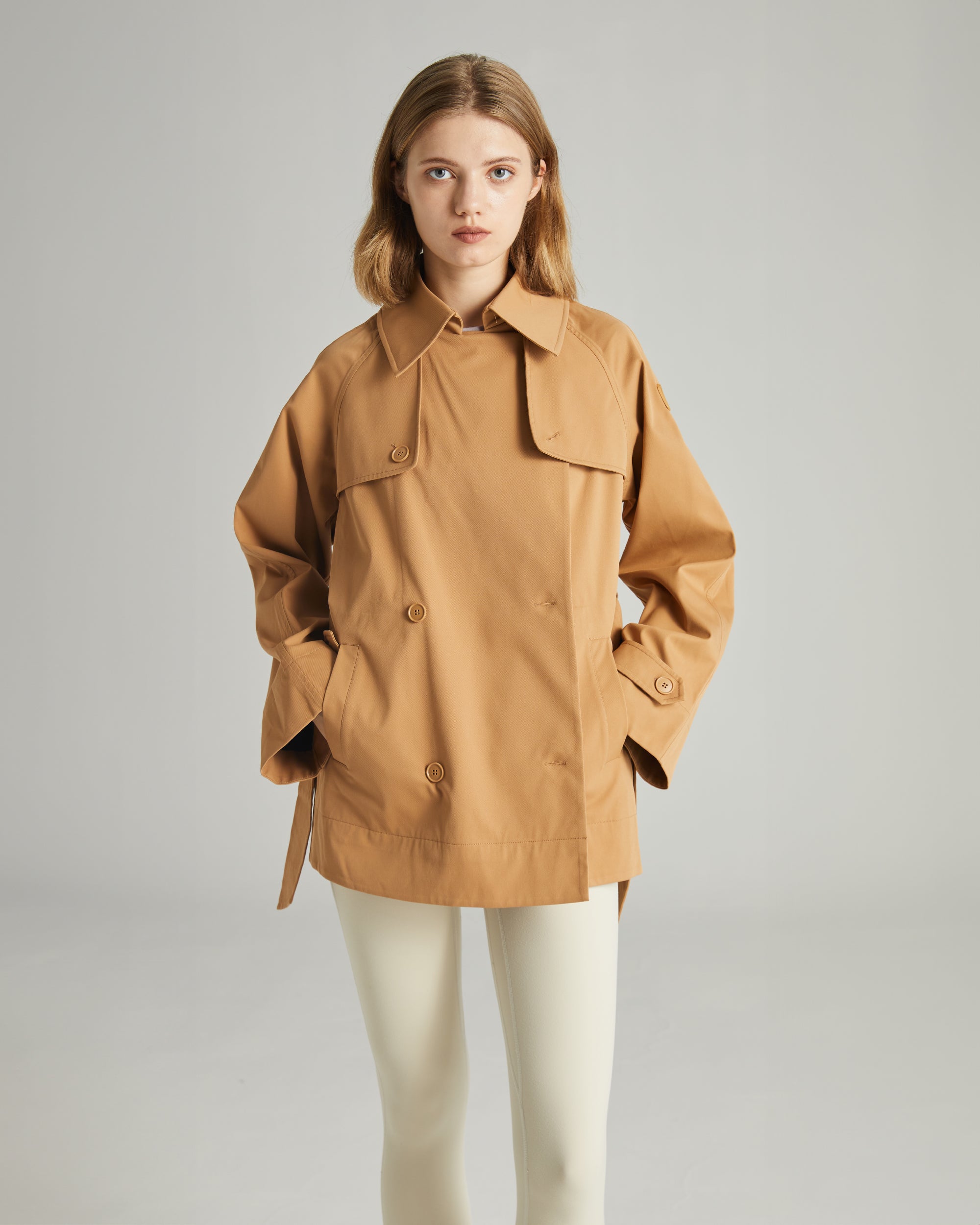 MATTE RAIN TECH TRENCH JACKET