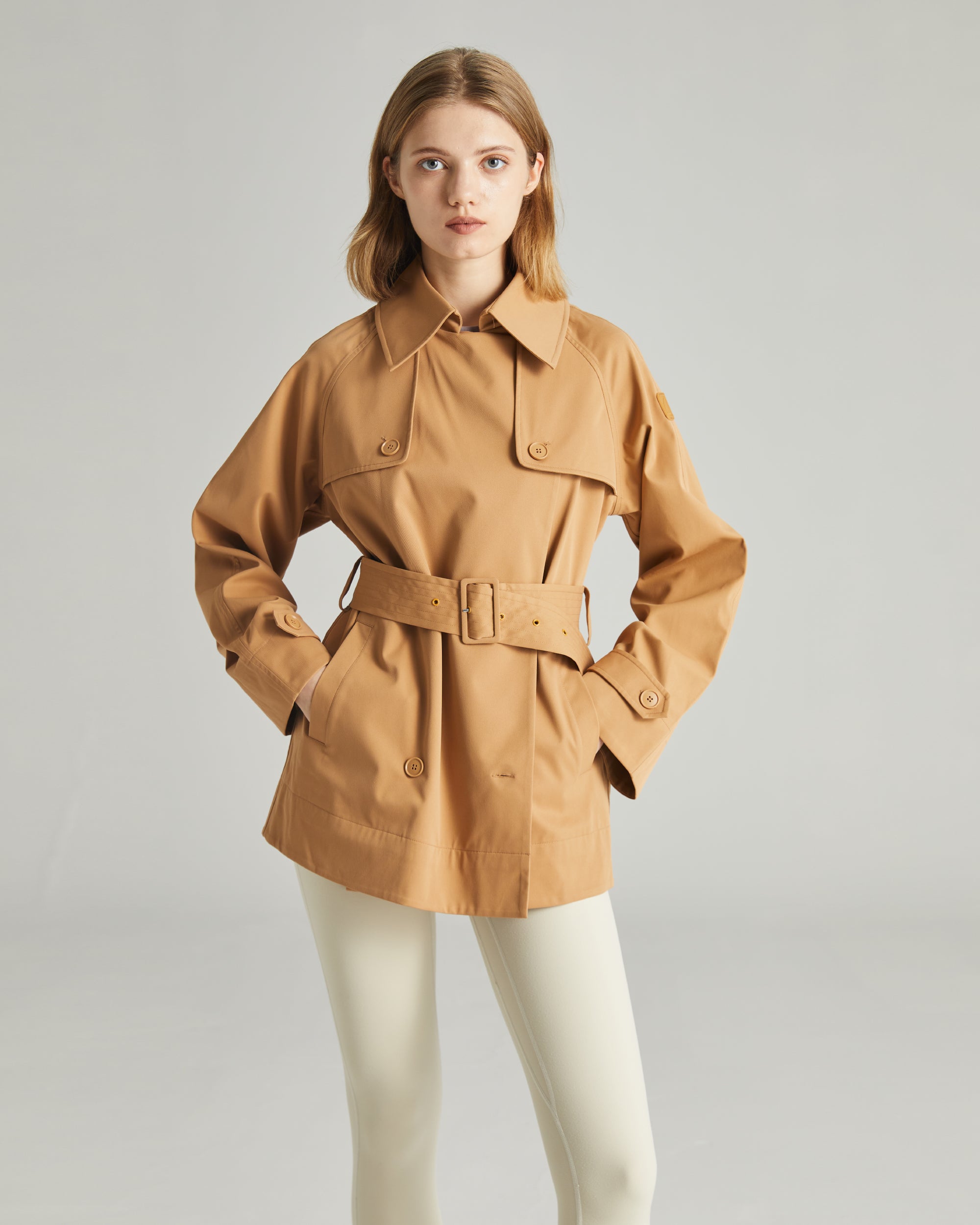 MATTE RAIN TECH TRENCH JACKET