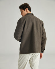 TAILORED WOOLIKE SHIRT JACKET