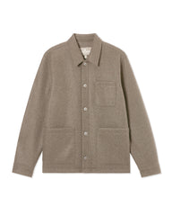 TAILORED WOOLIKE SHIRT JACKET