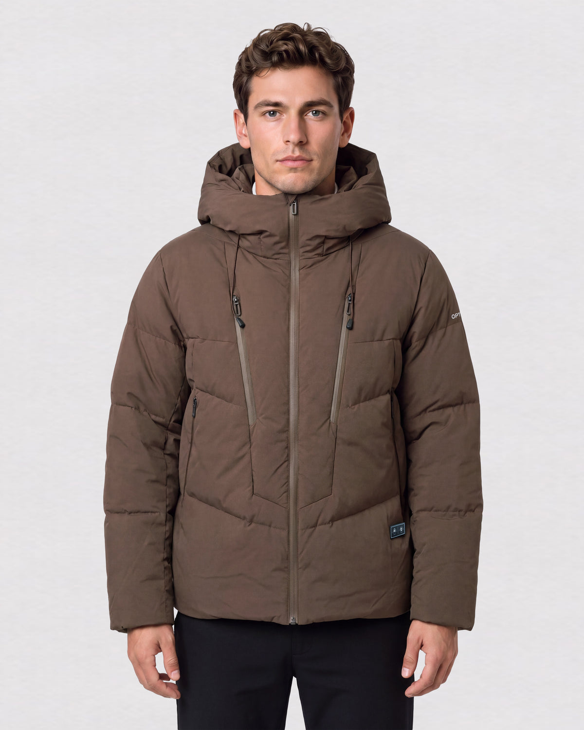 High-Loft Puffy Heated Jacket with Hood