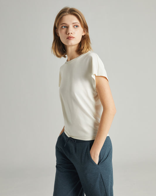 WOMEN'S SLIM FIT CAP SLEEVE TEE