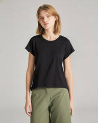 WOMEN'S SLIM FIT CAP SLEEVE TEE