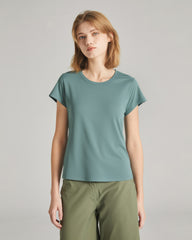 WOMEN'S SLIM FIT CAP SLEEVE TEE