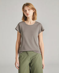 WOMEN'S SLIM FIT CAP SLEEVE TEE