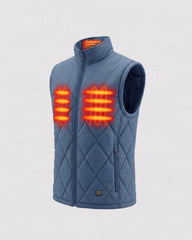Diamond-Quilted Smart Heated Vest
