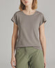 WOMEN'S SLIM FIT CAP SLEEVE TEE