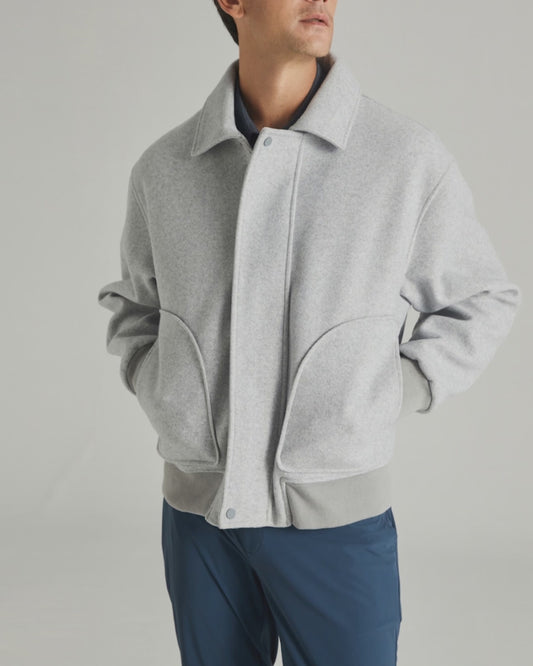 WOOLIKE TAILORED BOMBER JACKET