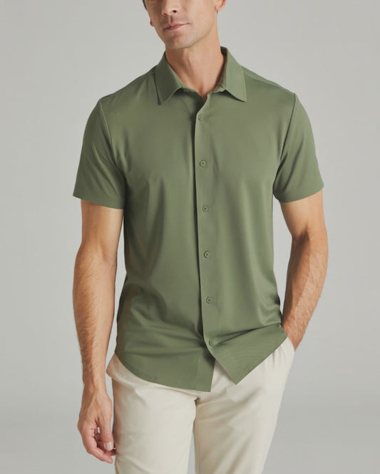 COOL TECH BUTTON FRONT SHIRT